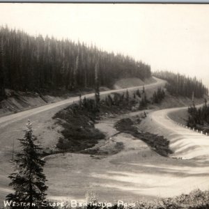 c1950s Berthoud Pass, Colo RPPC Western Switchback Sanborn B-798 Real Photo A199