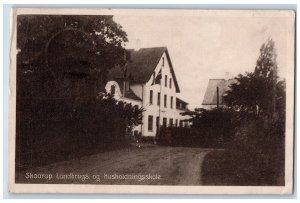 Skarup Funen Denmark Postcard Agricultural and Household School 1925