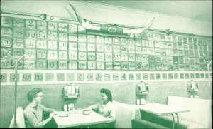 Redmond Oregon OR Brand Caf� Restaurant Table Jukebox c1950s-60s Postcard
