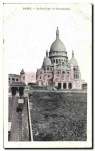 Postcard Old Paris Basilica of Montmartre