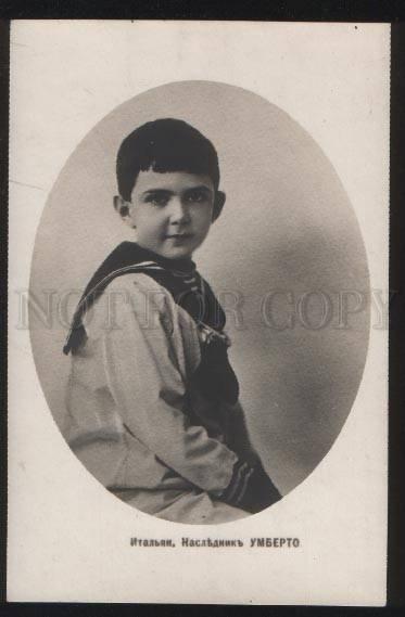 102031 ITALY Italian Crown Prince UMBERTO Vintage photo PC