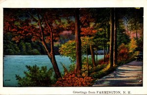 New Hampshire Greetings From Farmington 1935