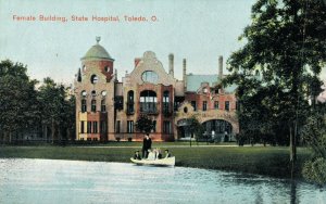 USA Female Building State Hospital Toledo Ohio Vintage Postcard 07.11