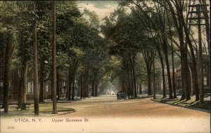 Utica New York NY Upper Genessee Street 1900s-20s Vintage Postcard