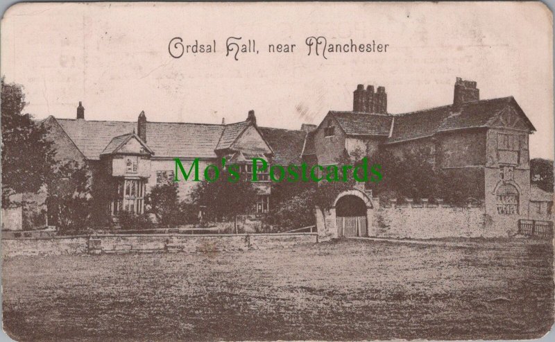 Lancashire Postcard - Ordsal Hall, Near Manchester  RS36956