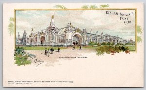 Transportation Bldg 1904 World's Fair St Louis Missouri Official Postcard I29