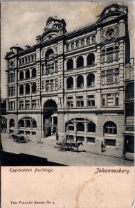 South Africa Exploration Buildings Johannesburg Vintage Postcard C060