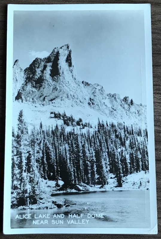 Postcard Used “Alice Lake/Half Dome Sun Valley ID PM/1940 RPPC L31