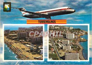 Postcard Modern Torremolinos Malaga Aerial Views Jet