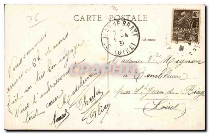 Old Postcard Argenton sur Creuse General view and the old bridge