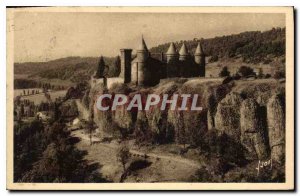 Old Postcard Around Saint Flour Cantal The picturesque castle Saillans