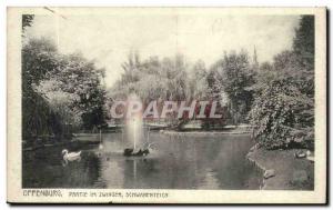 Old Postcard Offenburg Party im Zwinger Schwanenteich