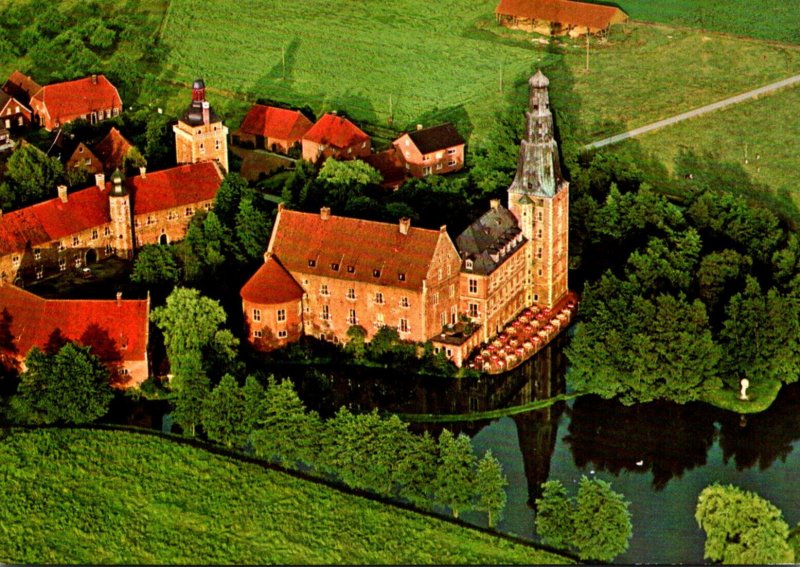 Germany Borken Raesfeld Aerial View Schloss Raesfeld