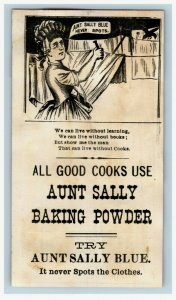 1870's Aunt Sally Baking Powder Nursery Rhyme Queen & Maid P167