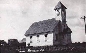 Maine Belvedere Church Real Photo RPPC