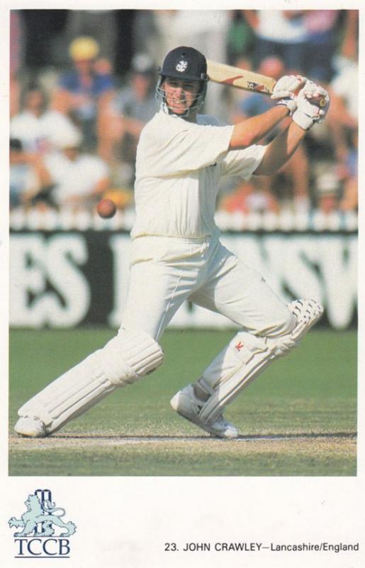 John Crawley Lancashire English International Cricket Player Postcard