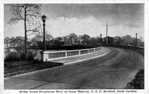 Hertford, North Carolina - Bridge across the Perquimans River - c1930