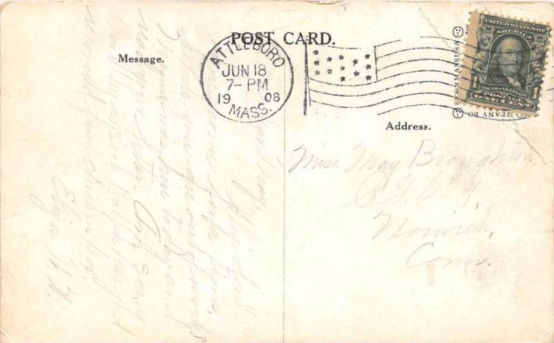 26177 MA, Attleboro, 1908, Soldier's Monument