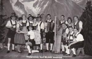 Austria Innsbruck Tirolerbuehne Kurt Blaas Musicians Real Photo