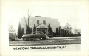 Washington DC National Tabernacle & Cars Real Photo Postcard