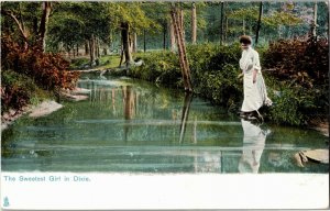 Tucks 2482 Atlanta GA, The Sweetest Girl in Dixie UDB Vintage Postcard G70