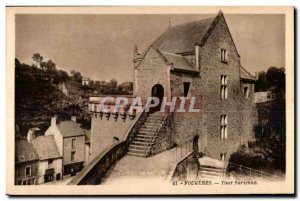 Old Postcard Fougeres Tour Surienne