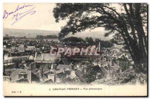 Old Postcard Chateau Thierry picturesque View