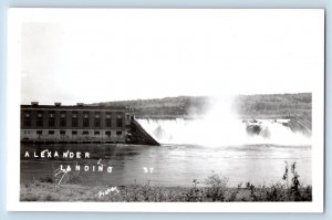 Canada Postcard Fisher Dam Alexander Landing c1920's Unposted RPPC Photo