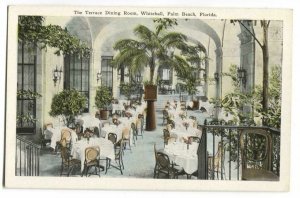 Postcard The Terrace Dining Room Whitehall Palm Beach FL Florida