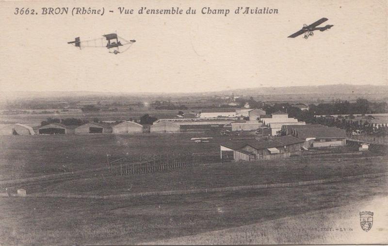 B77083 bron vue d ensemble du cham d av   airport aviation scan front/back image