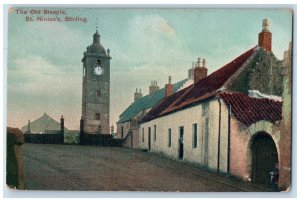 1908 The Old Steeple St. Ninian's Stirling Scotland Antique Posted Postcard