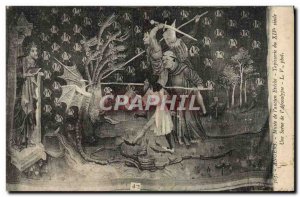Old Postcard Angers Musee De I & # 39Ancien Eveche A Tapestry scene l & # 39A...