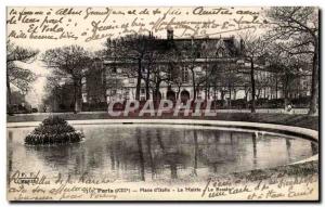 Old Postcard Paris Place d & # 39Italie The Basin City Hall