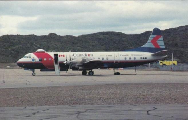 Canadian Air Lines International Ice Reconnaissance Lockheed L-188 C Electra ...