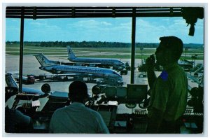 c1960 View Control Tower Greater Cincinnati International Airport Ohio Postcard