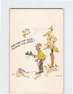 Postcard And For The Rich People You Sing! with Comic Art Print