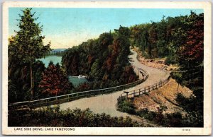 1937 Lake Side Lake Taneycomo Branson Missouri MO Highway View Posted Postcard