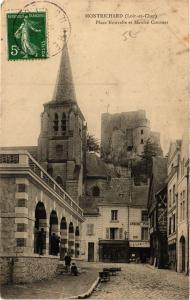 CPA MONTRICHARD - Place Nouvelle et Marche Couvert (740772)