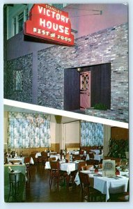 TILLAMOOK, Oregon OR~ Stangle's VICTORY HOUSE Restaurant 1960s Roadside Postcard