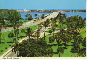Lake Worth Florida Bridge Unused Postcard D30