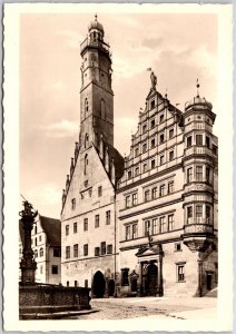 Rothenburg / Tauber Rathaus Germany Real Photo RPPC Postcard