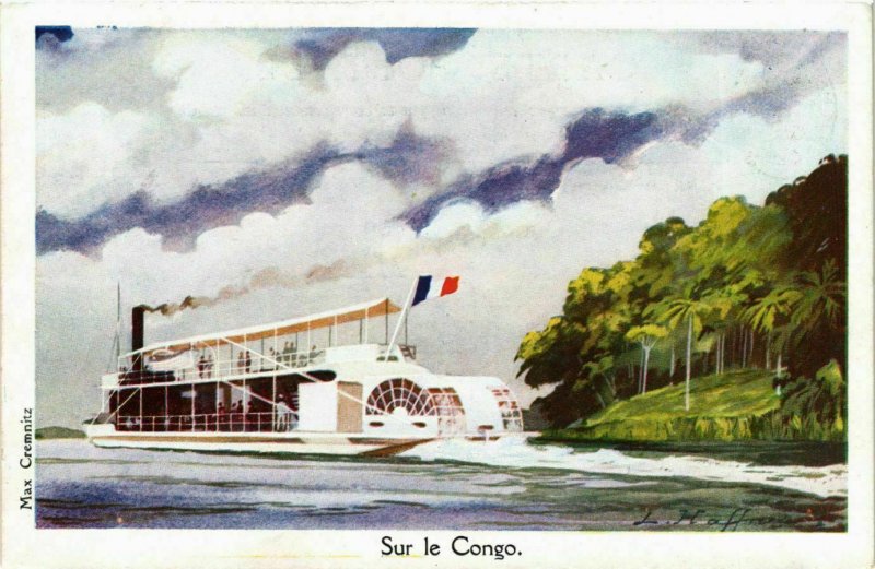 CPA AK Sur le Congo - Steamer on the River SHIPS (911308)