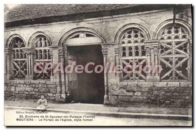 Old Postcard surroundings St Savior Pulsaye Yonne Moutiers