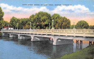 Fifth Street bridge in Sand Creek Newton Kansas