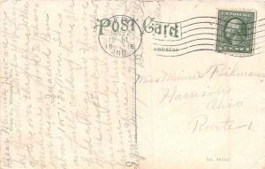 Indiana In Postcard 1916 PERU 3 Churches Fancy Border Baptist Presbyterian Ep