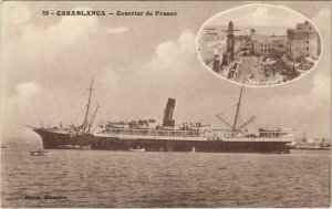 CPA AK Casablanca - Courrier de France - Town Scene MAROC (1082683)