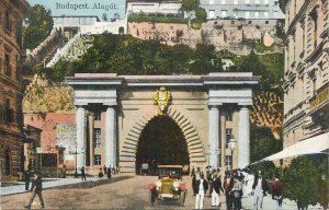 Hungary Budapest the tunnel old postcard