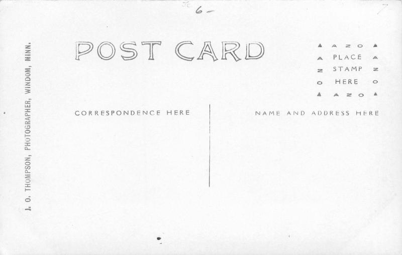 Windom Minnesota~Catholic Church~House Next Door~Empty Field~c1912 RPPC