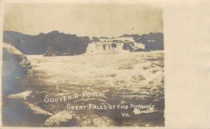 USA Great Falls of the Potomac Virginia RPPC 06.05