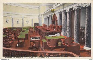 WASHINGTON DC, 1910s; Supreme Court Room, U.S. Capitol